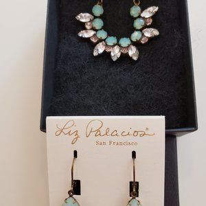 Beaded necklace and earring set